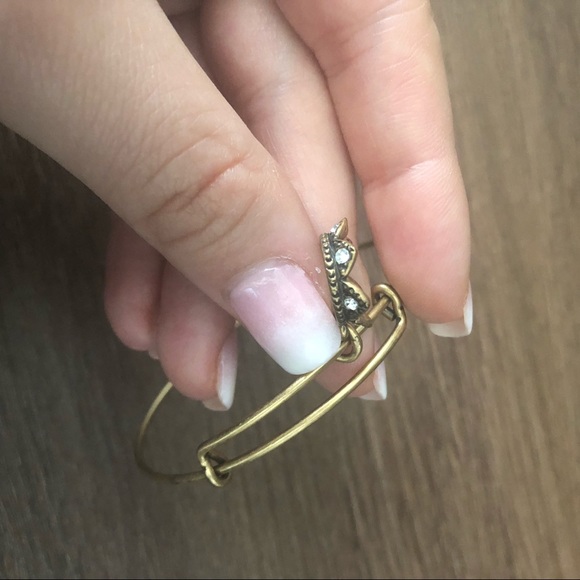 Alex and Ani Jeweled Crown Bangle - Picture 2 of 4